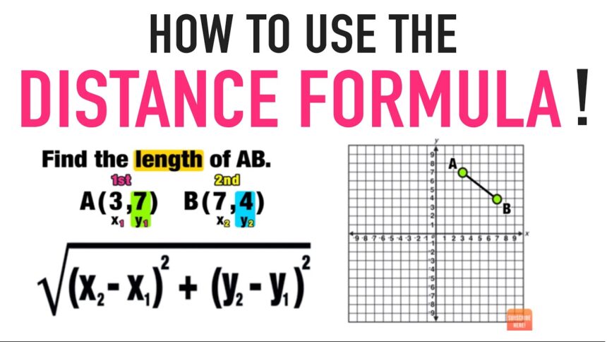 How to Find the Distance Between Two Points Using the Distance Formula