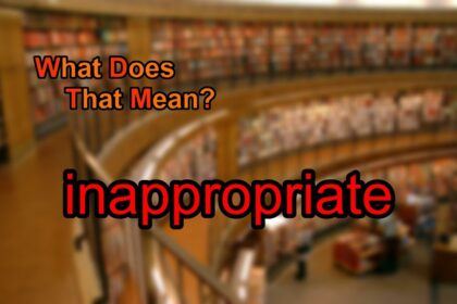 What Does Inappropriate Mean?