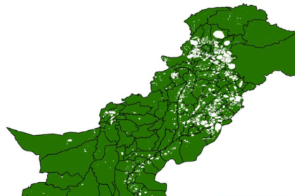 What is the Total Area of Pakistan?
